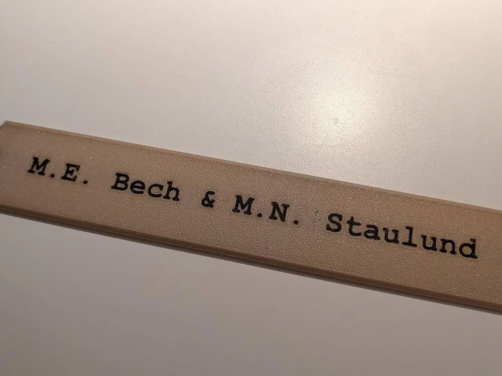 Door sign - name plate - plain