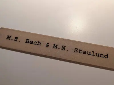 Door sign - name plate - plain