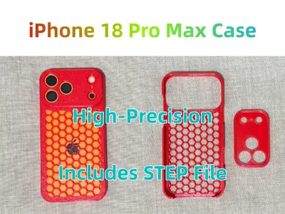iPhone 18 Pro Max高精度手机壳 含STEP