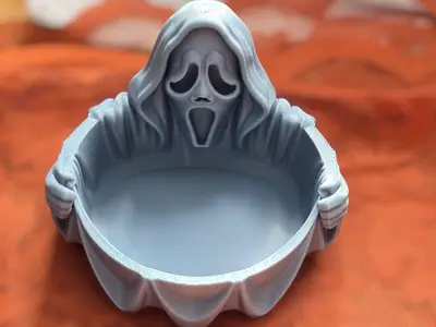 Halloween Ghost Face Candy Holder