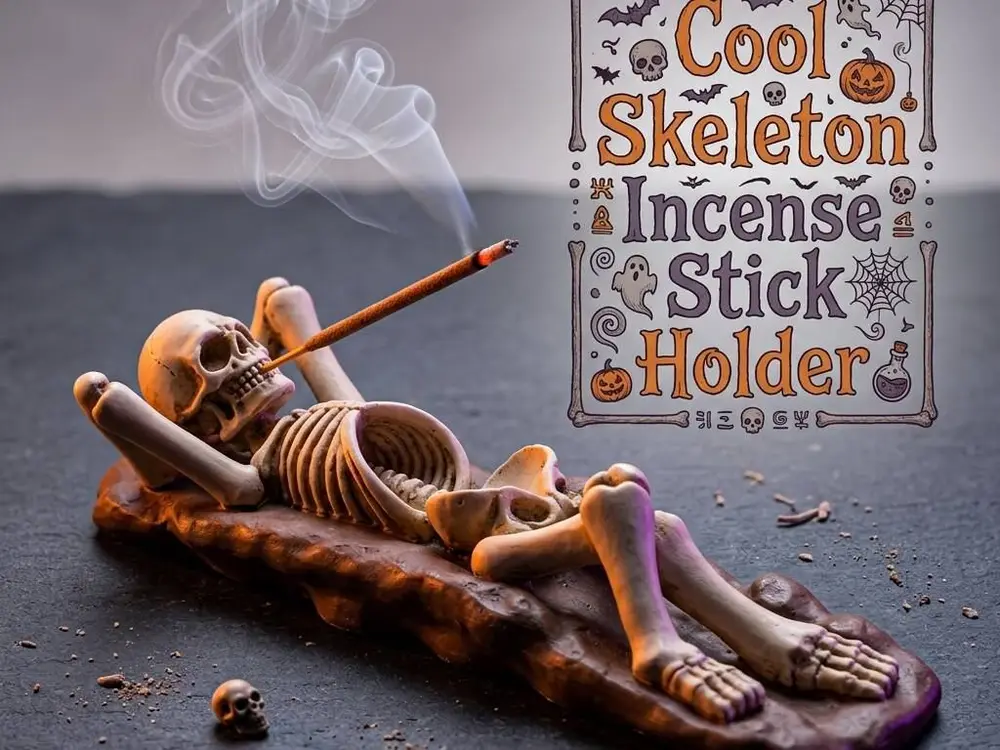 👻🎃💀Cool Skeleton Incense Stick Holder💀🎃👻