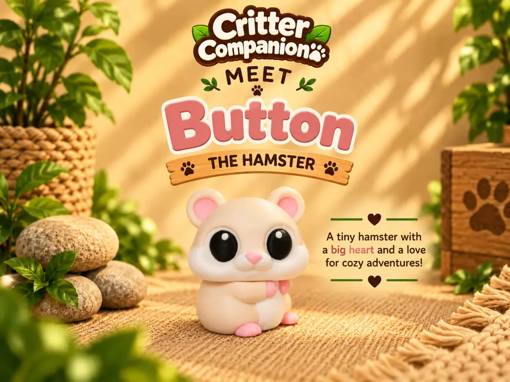 Critter Companion - Button the Hamster