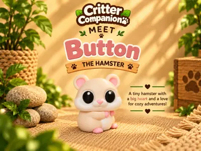 Critter Companion - Button the Hamster