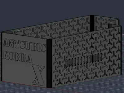 Poop purge waste bin for Anycubic Kobra 4 / Kobra X