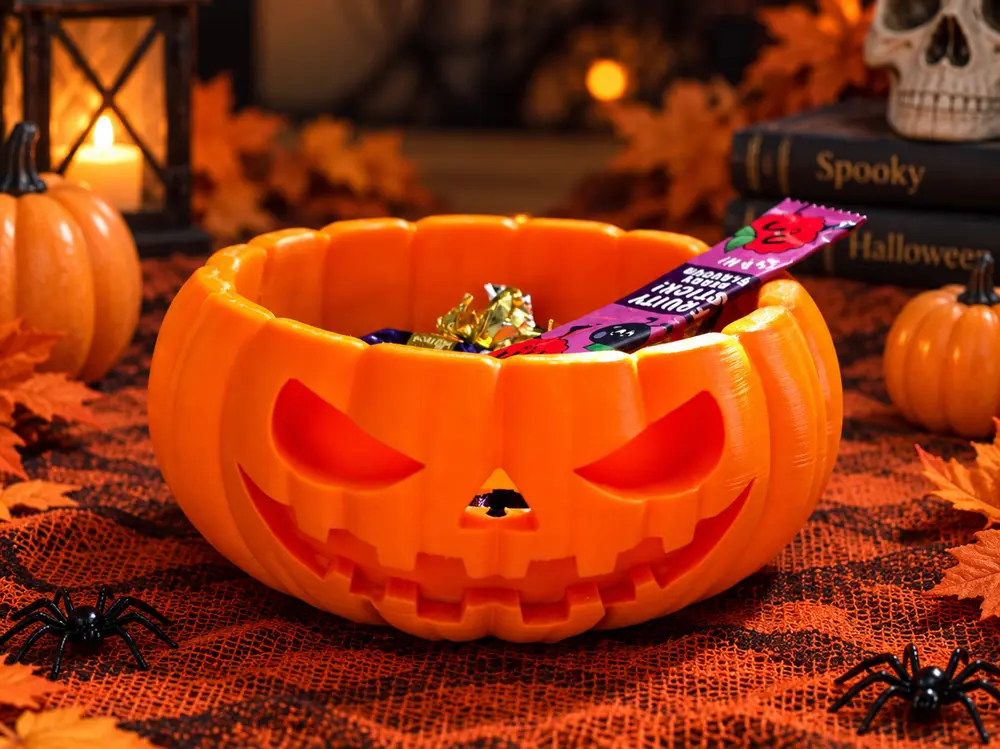 Halloween Pumpking Candy Holder