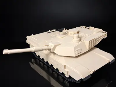 M1A2 ABRAMS WITH ARAT-1/35 SCALE MODEL