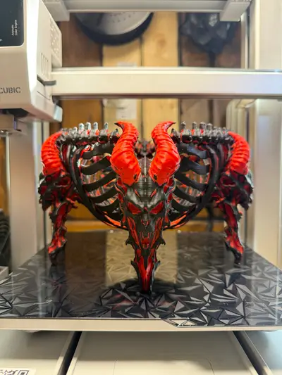 Devil skull bowl, Halloween bowl