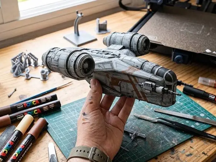"Razor Crest - Deep Space Explorer Edition | Sci-Fi Starship"