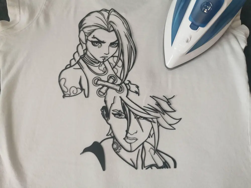 T-shirt print Arcane Vi and Jinx