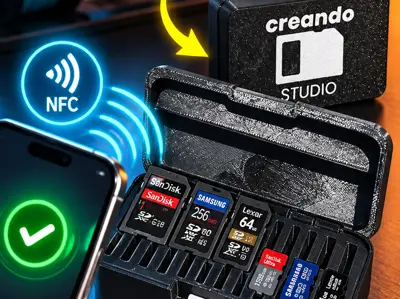 Caja para almacenar microSD y SD