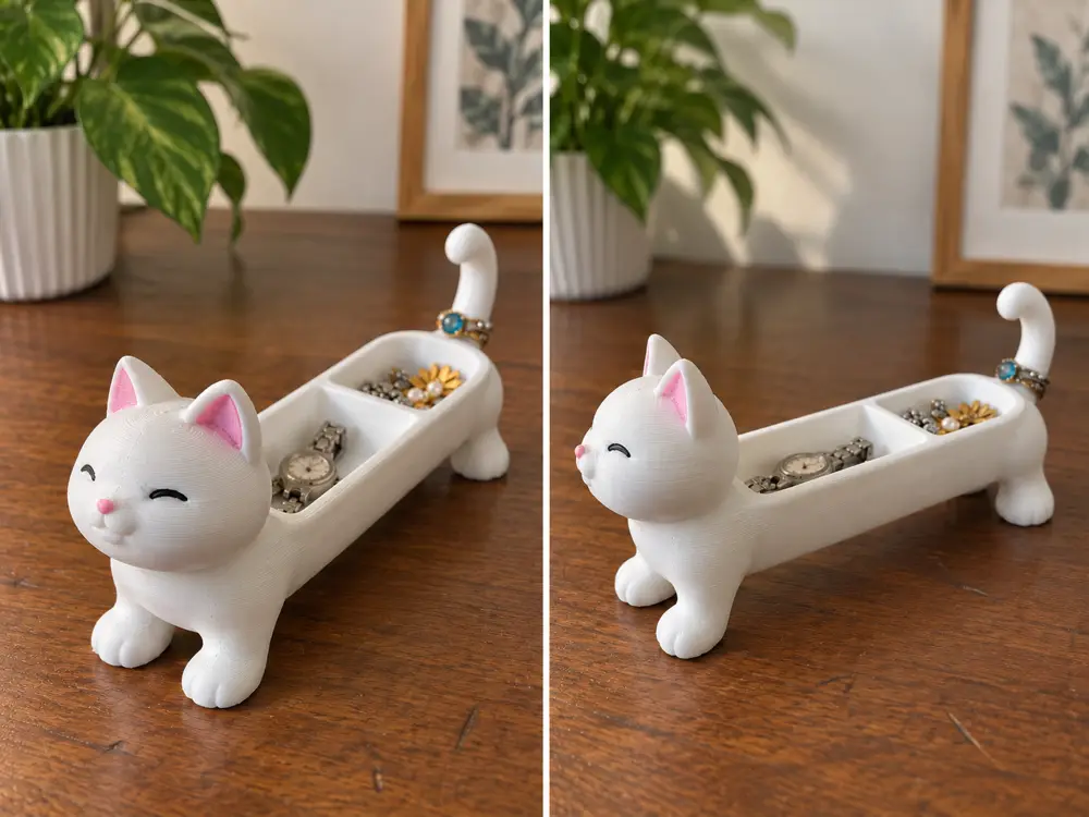 Cute Cat-shaped Jewelry Tray