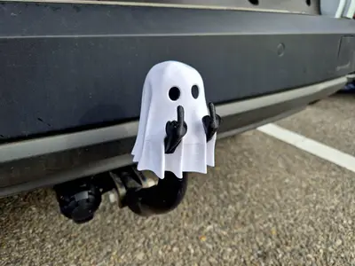 Ghost Hitch Ball cover