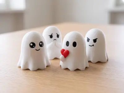 Cute Halloween Ghost chibi toy