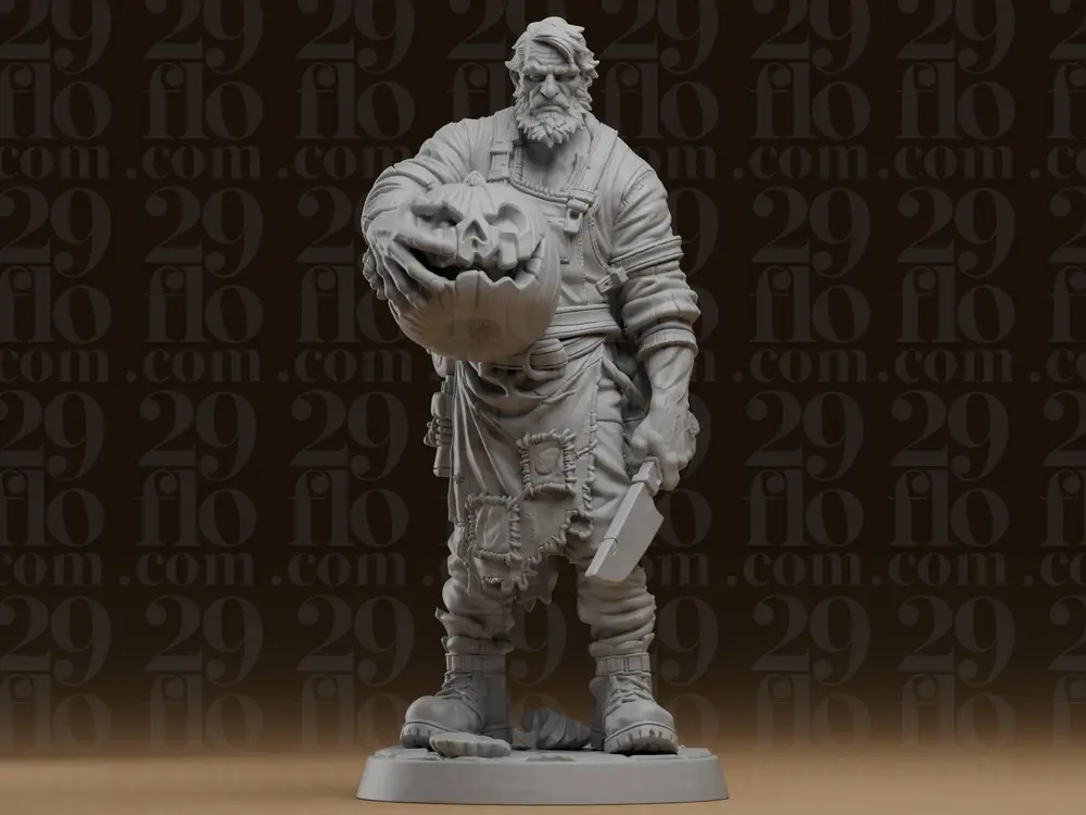 #654 Pumpkin Butcher Statue
