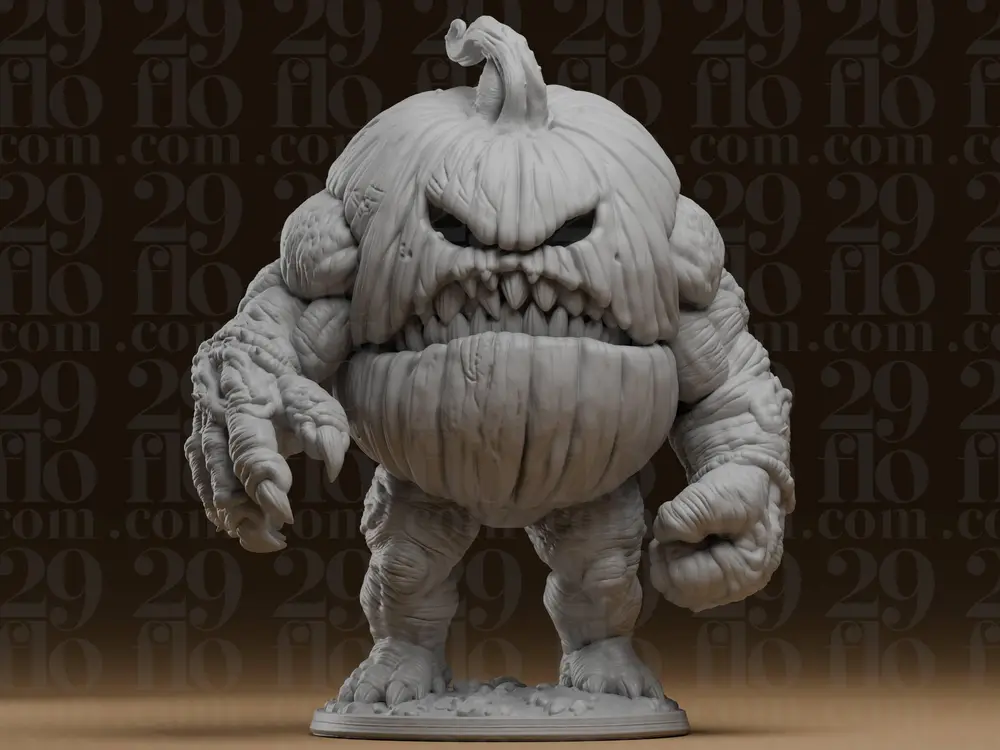 #657 Pumpkin Monster Statue