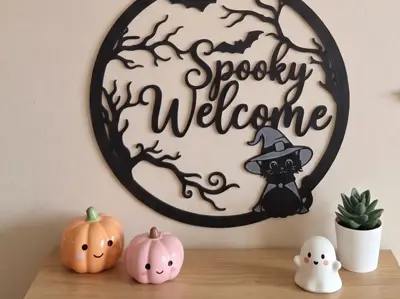 Wallart - Halloween Spooky welcome
