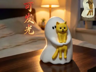 幽灵搂猫猫（分件打印）