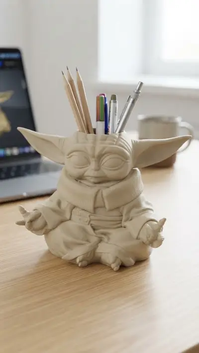 Baby Yoda Grogu Pen Holder