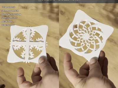OPTICAL ILLUSION FIDGETS – Two Designs