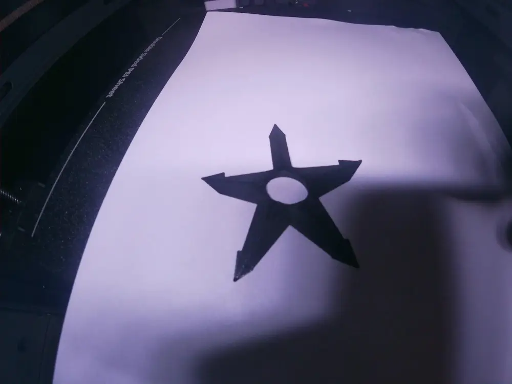 ninja star/ throwing star  6 minute print