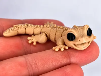 Articulated super cute happy flexi Lizard