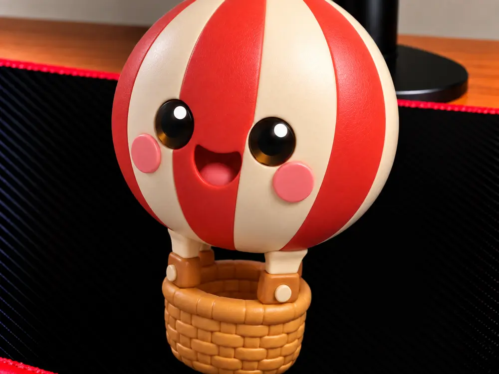Chibi Hot Air Balloon Figure
