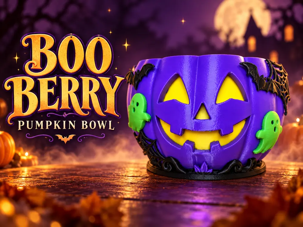 Boo Berry Pumpkin Bowl