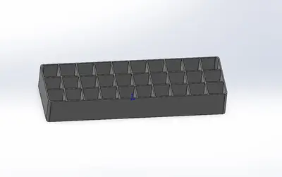 Holder for 30 x 18650 cells