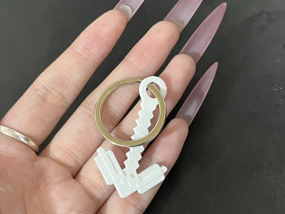 Minecraft pickaxe keychain