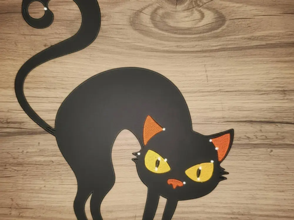 Cat halloween keychain