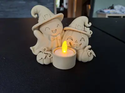 Spooky Besties – Halloween Tealight Holder