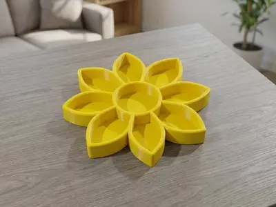 Flower Shaped Snack Tray