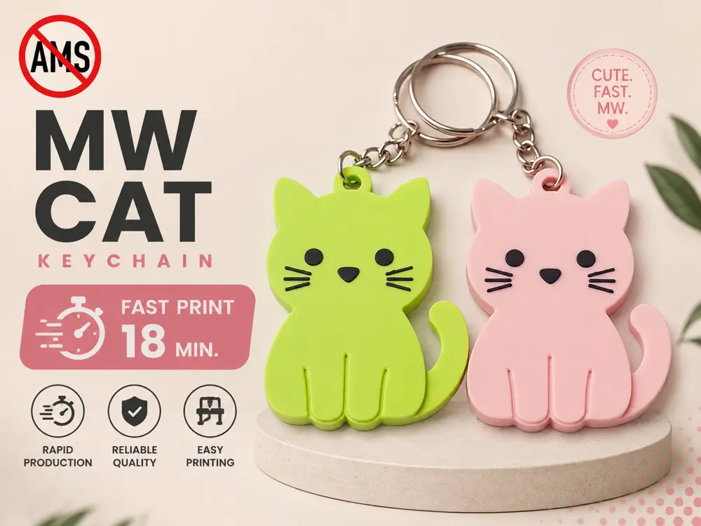 Cute Cat Keychain (No ACE)