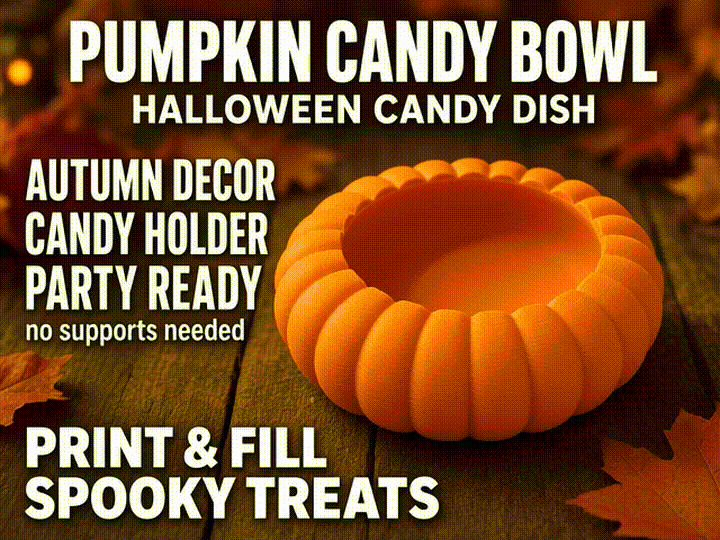 Pumpkin Candy Bowl – Halloween Candy Dish