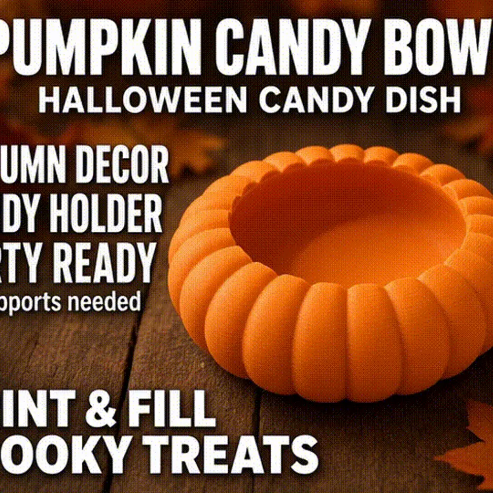 Pumpkin Candy Bowl – Halloween Candy Dish