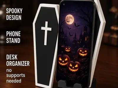 Coffin Phone Holder – Gothic Edition
