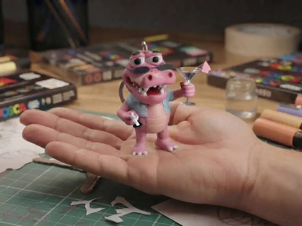 "Macca Vice City - GTA VI Collector's Keychain / Figure"