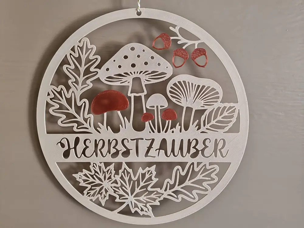 Herbstzauber Türschild Herbst Bild