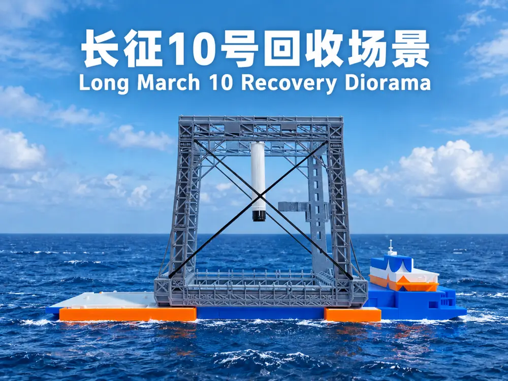 长征10号回收场景 CZ-10 Recovery Diorama