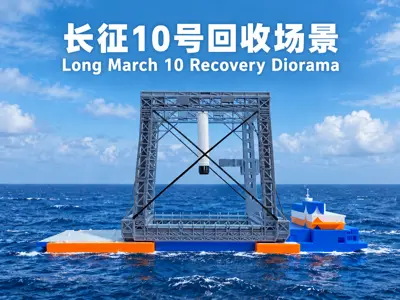 长征10号回收场景 CZ-10 Recovery Diorama