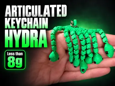 Articulated Hydra Keychain