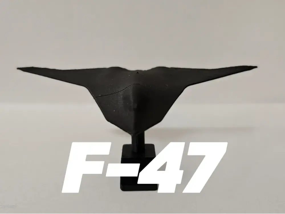 F-47 Stealth Fighter Jet with Display Stand