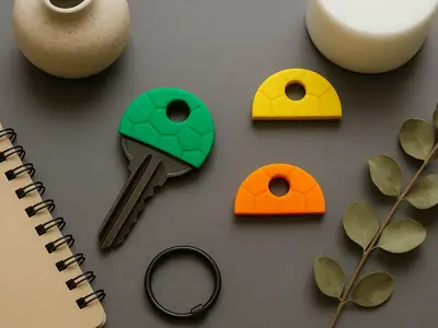 Simple Key Cover with Honeycomb Pattern