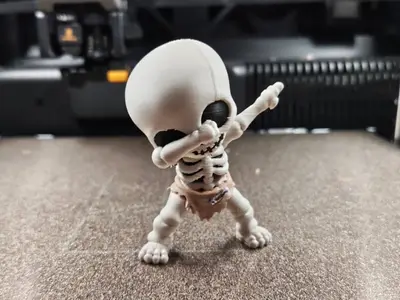 Dabbing Baby Skeleton Figurine
