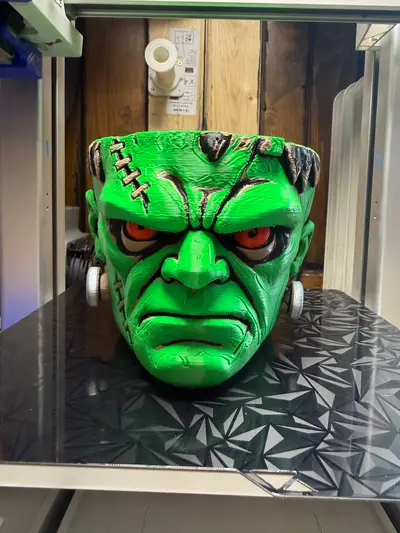 Frankenstein Bowl for Halloween.