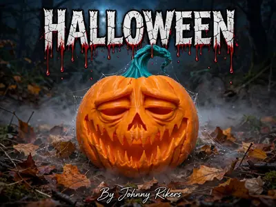 Halloween Pumpkin 5 - Tired