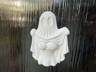 Halloween Sexy busty ghost for wall or door