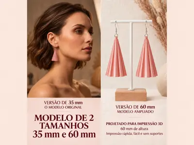 Brinco Plissado Rosé — Charme em Cada Detalhe