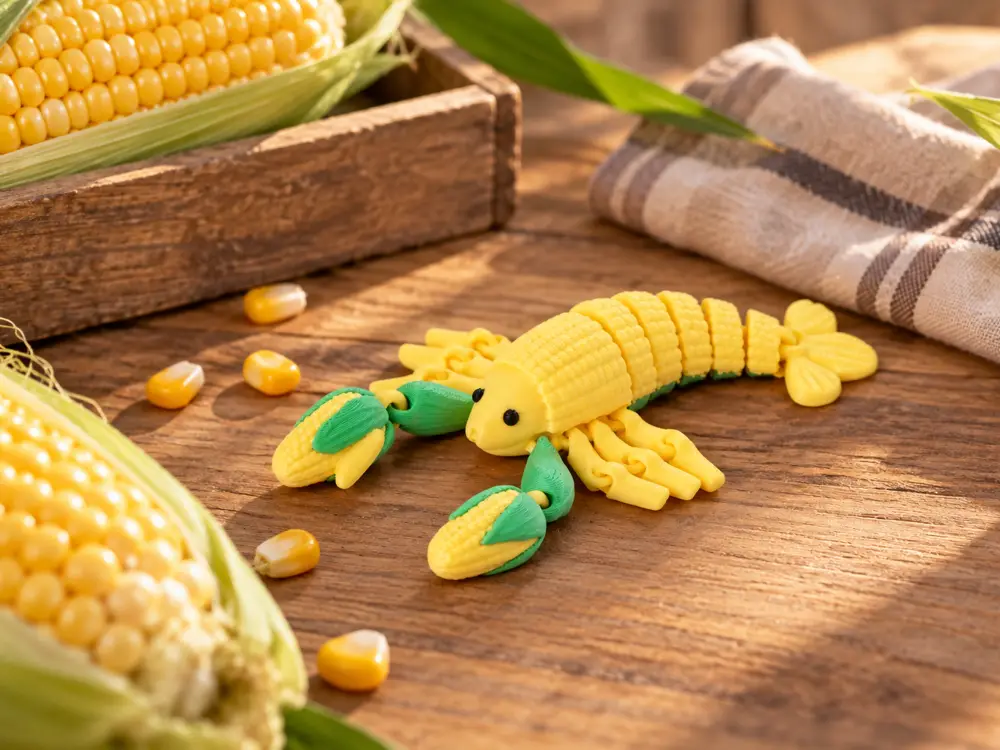 Corn Lobster Flexi Toy – Funny Food Fidget