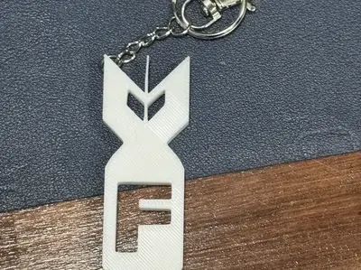 large plate of F bomb keychains